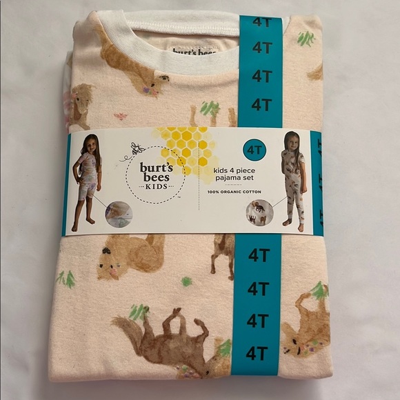 Burt's Bees Kids Cream Pajama Top - Picture 1 of 6